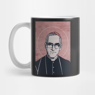 Hand drawn illustration of Saint oscar arnulfo romero Mug